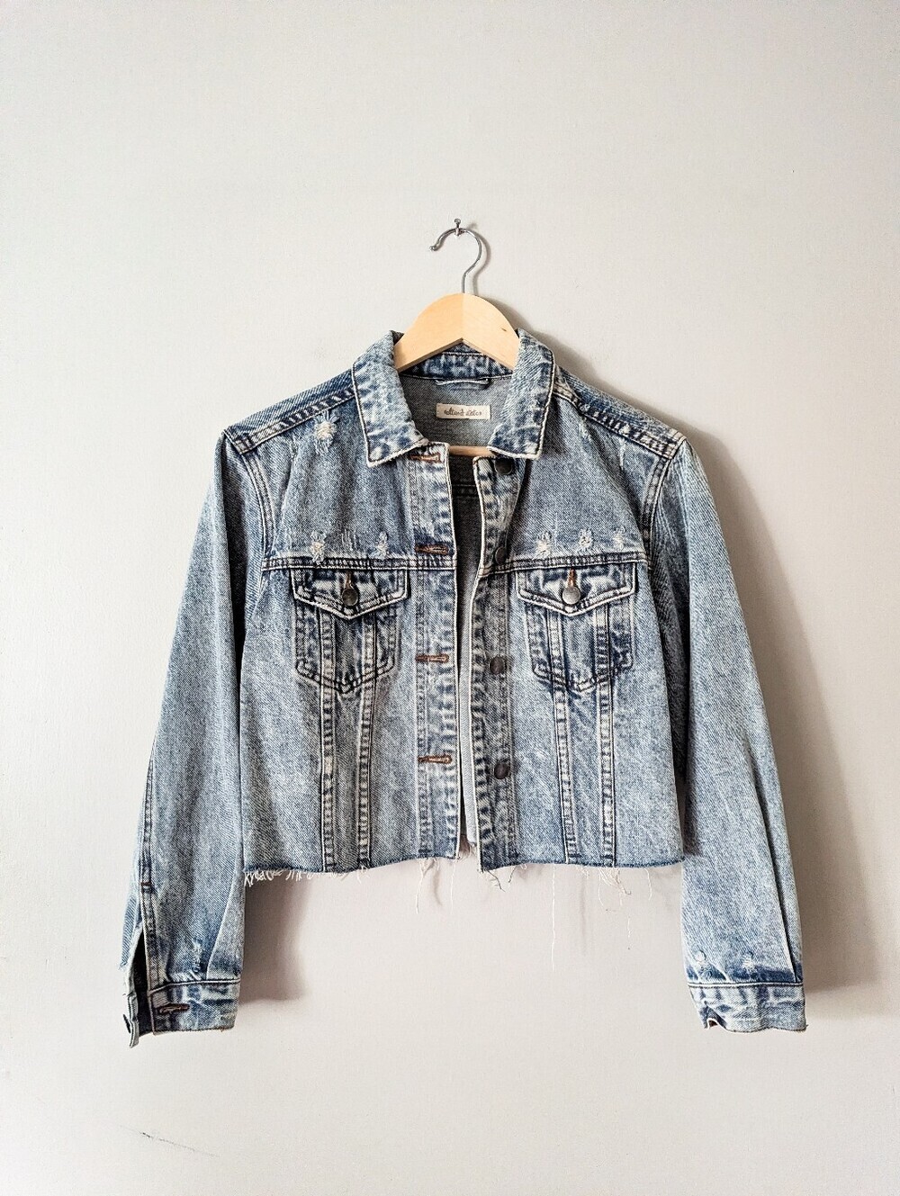 Altar'd State Cropped Denim Jacket